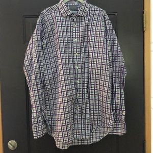 Thomas Dean XLT Button Down Shirt patterned